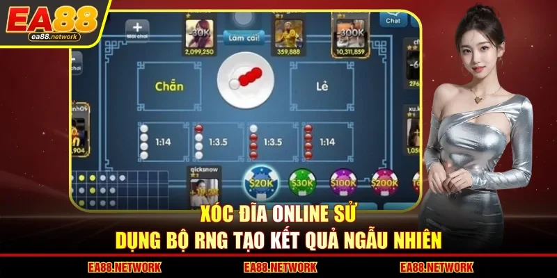 Xóc đĩa online sử dụng bộ RNG tạo kết quả ngẫu nhiên